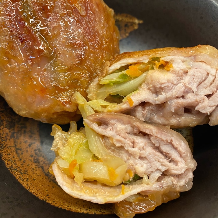 焼き肉のタレとマヨ風味♡キャベツの豚こま包み